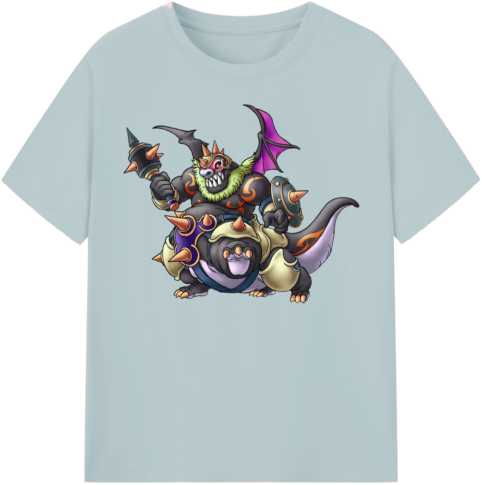（画像用） ドラゴンクエスト Doragon Kuesuto Dragon Quest 綿100％半袖Tシャツ（フロントプリント）
